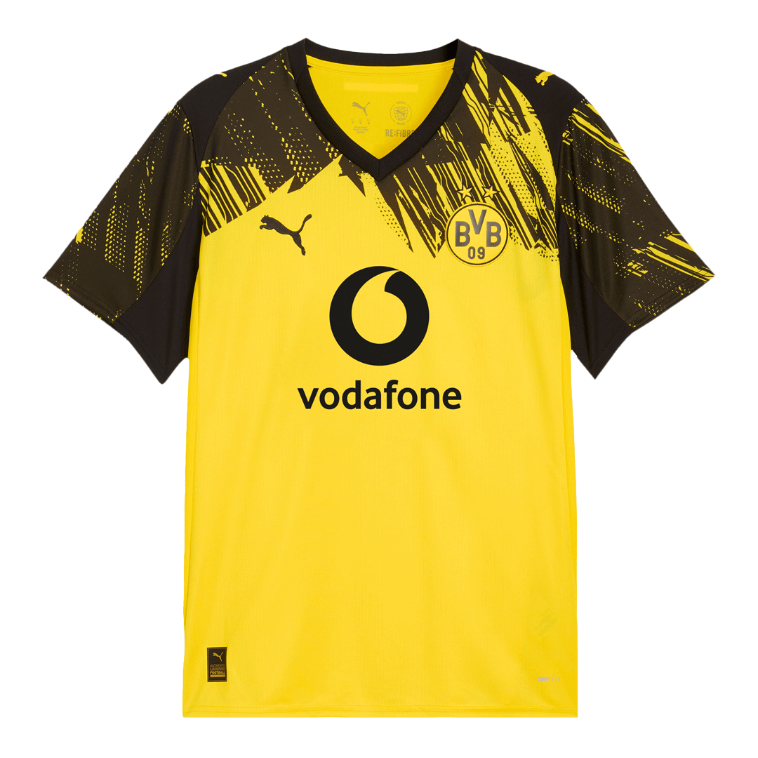 Borussia Dortmund Mens Home Soccer Jersey 2025/26 Yellow