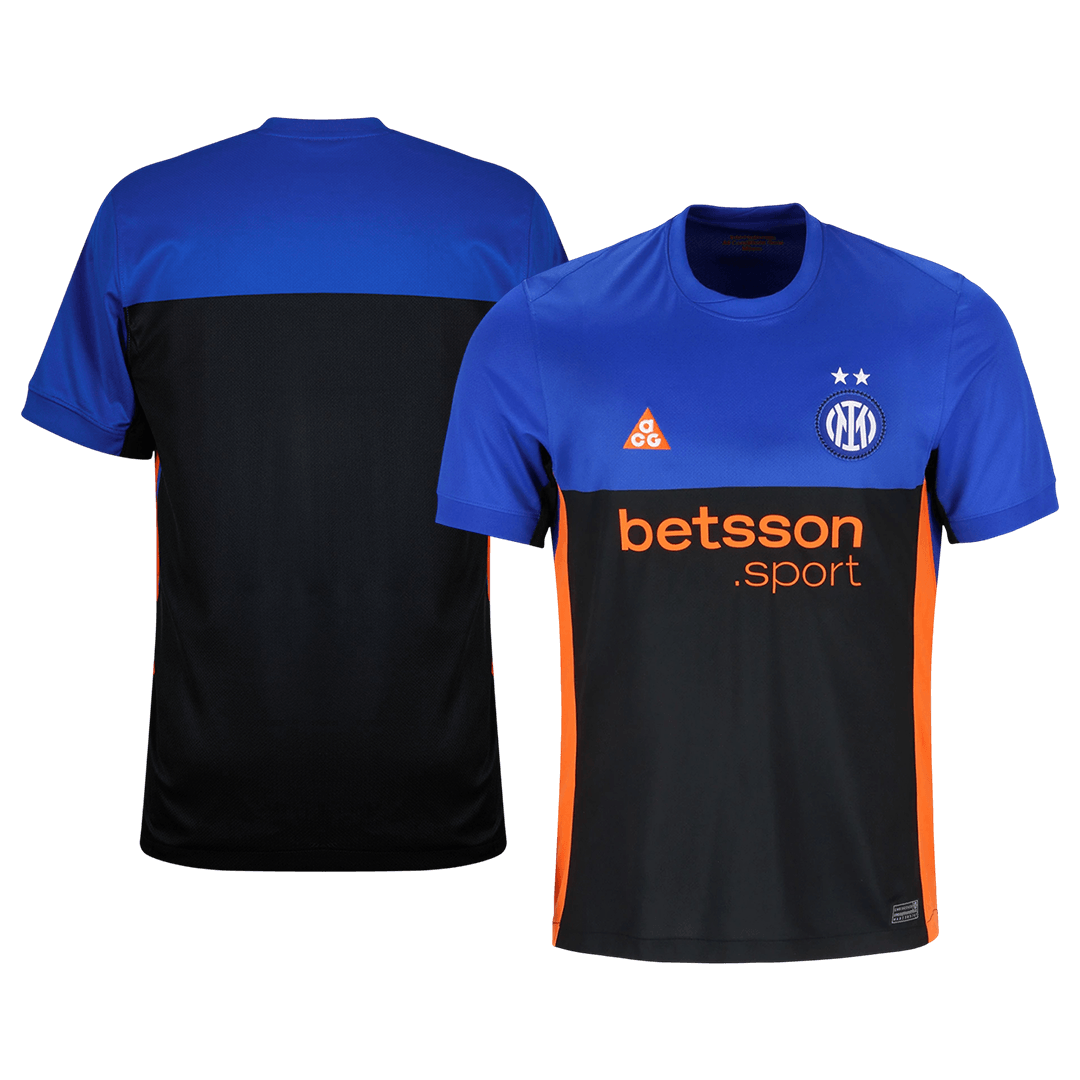 Inter Milan Mens Fourth Away Soccer Jersey 2025/26 Black&Blue