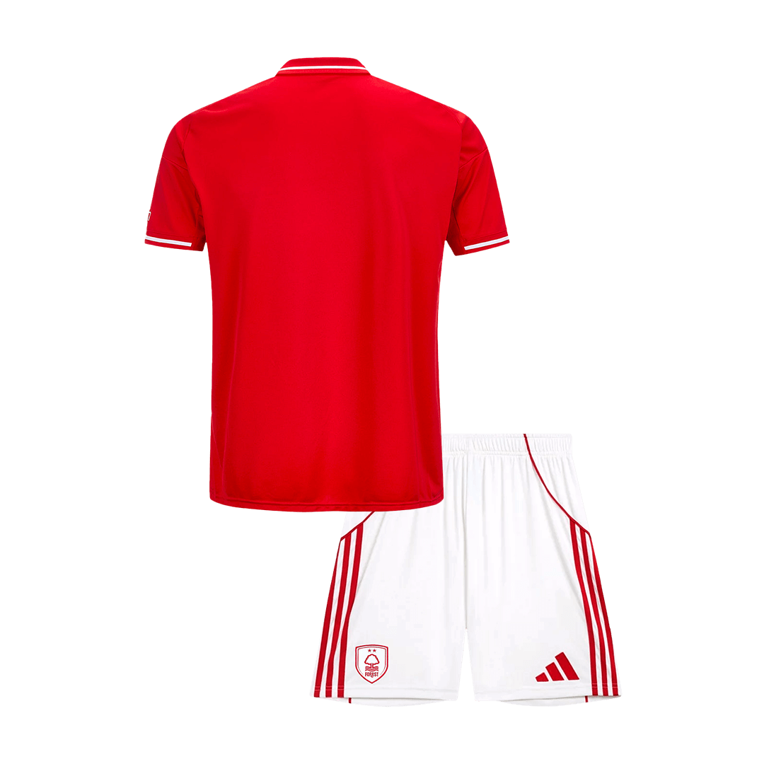 Nottingham Forest Kids Home Soccer Kit 2025/26 Red