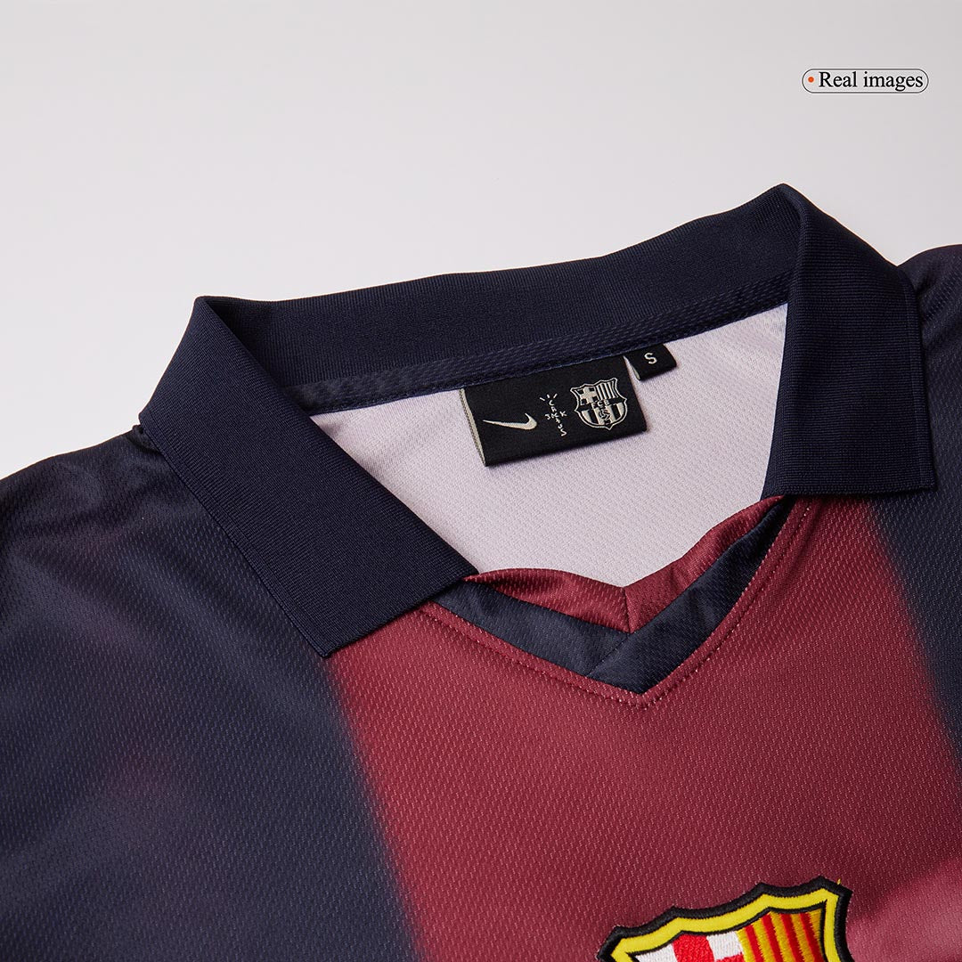 Retro Barcelona Mens Home Soccer Jersey 2000/01 Red&Blue
