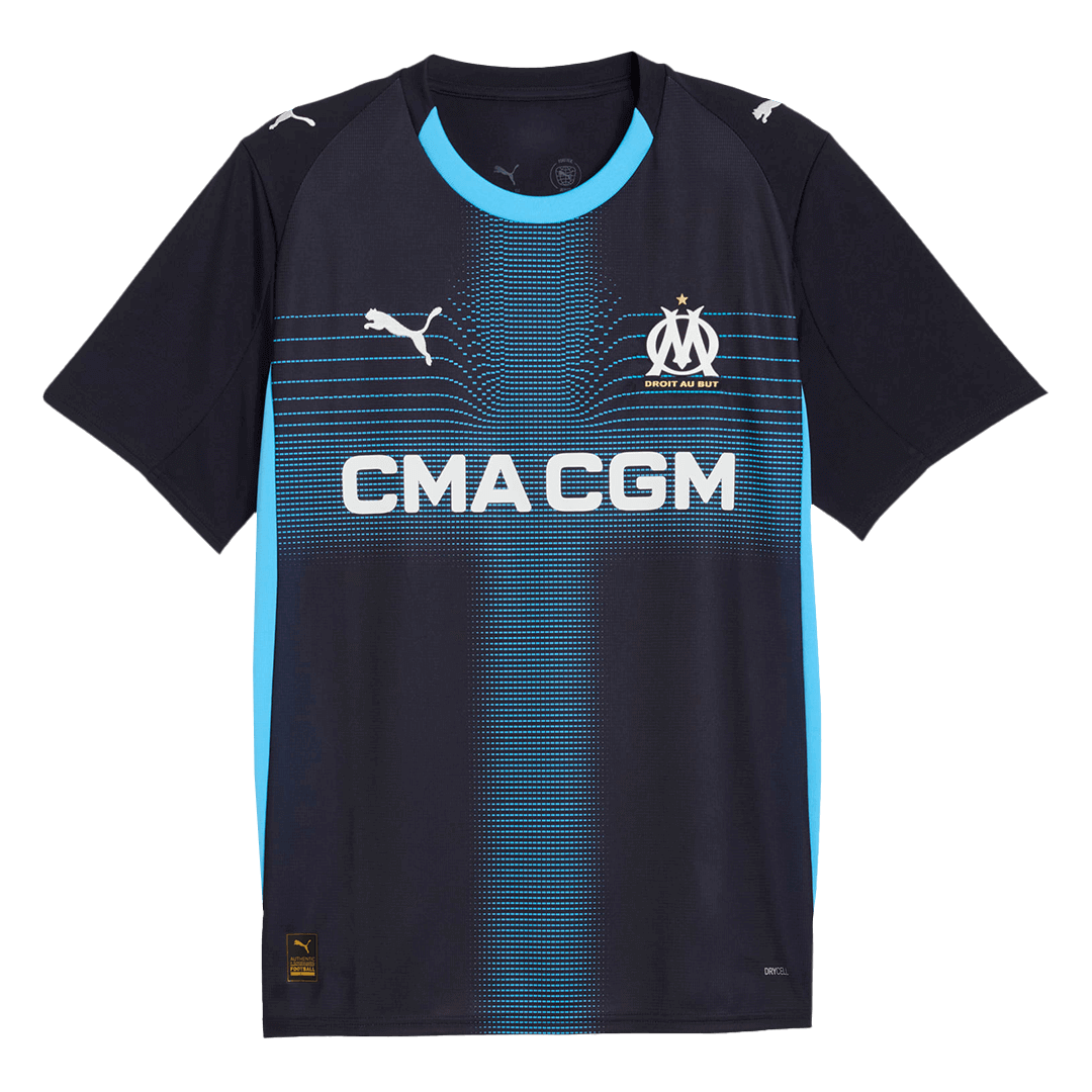Marseille Mens Away Soccer Jersey 2025/26 Navy