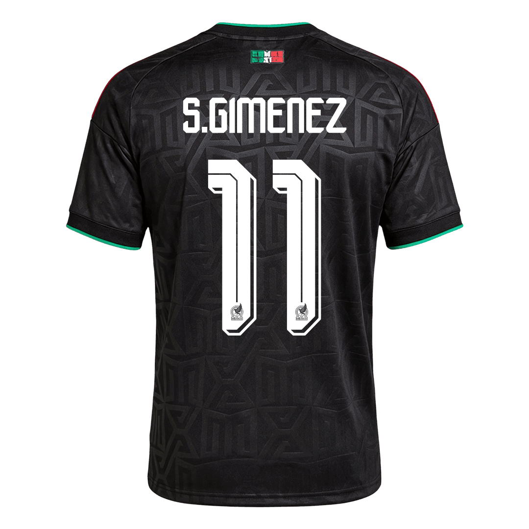 S.GIMENEZ #11 Mexico Mens Third Soccer Jersey World Cup 2026 Black