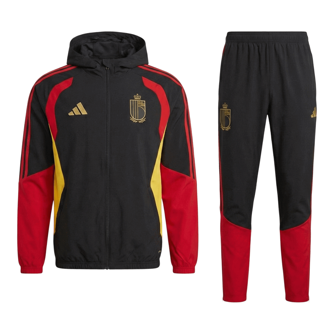 Belgium Mens Training Tracksuit Kit 2026 Red&Black