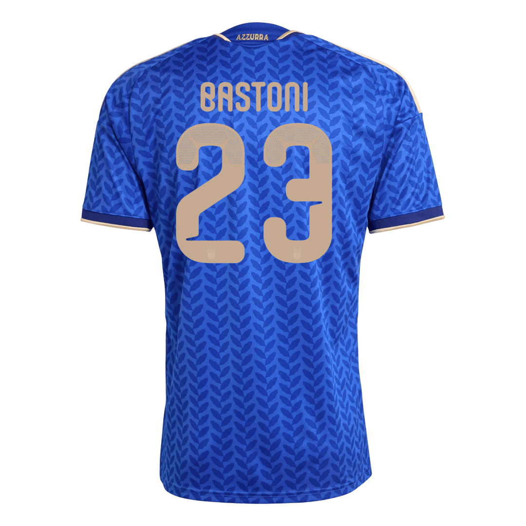 BASTONI #23 Italy Mens Home Soccer Jersey World Cup 2026 Blue [PREMIUM]