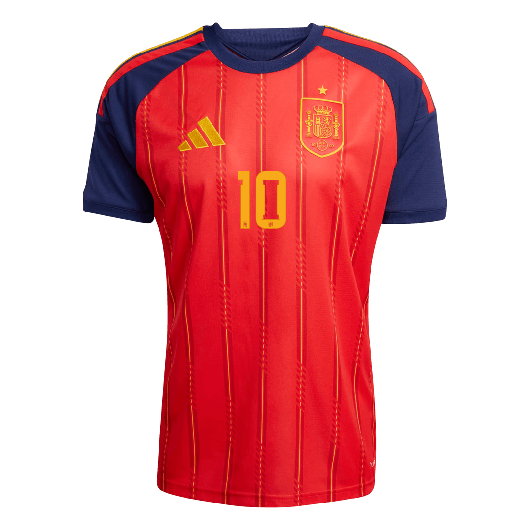 OLMO #10 Spain Mens Home Soccer Jersey World Cup 2026 Red [PREMIUM]