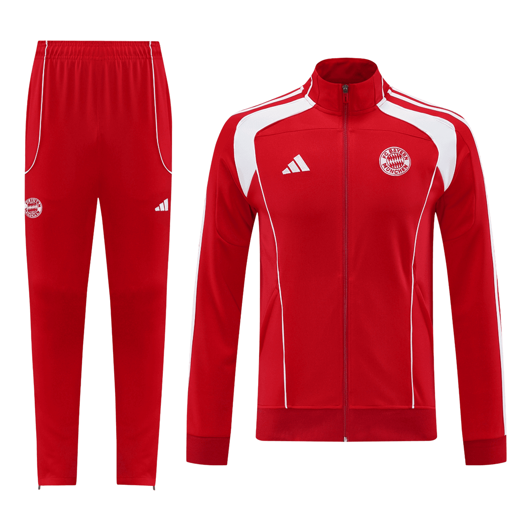 Bayern Munich Mens Training Tracksuit Kit 2025/26 Red