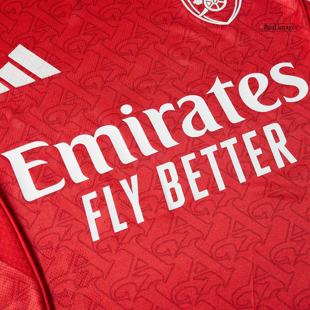 SAKA #7 Arsenal Mens Home Soccer Jersey 2025/26 Red - Player Version