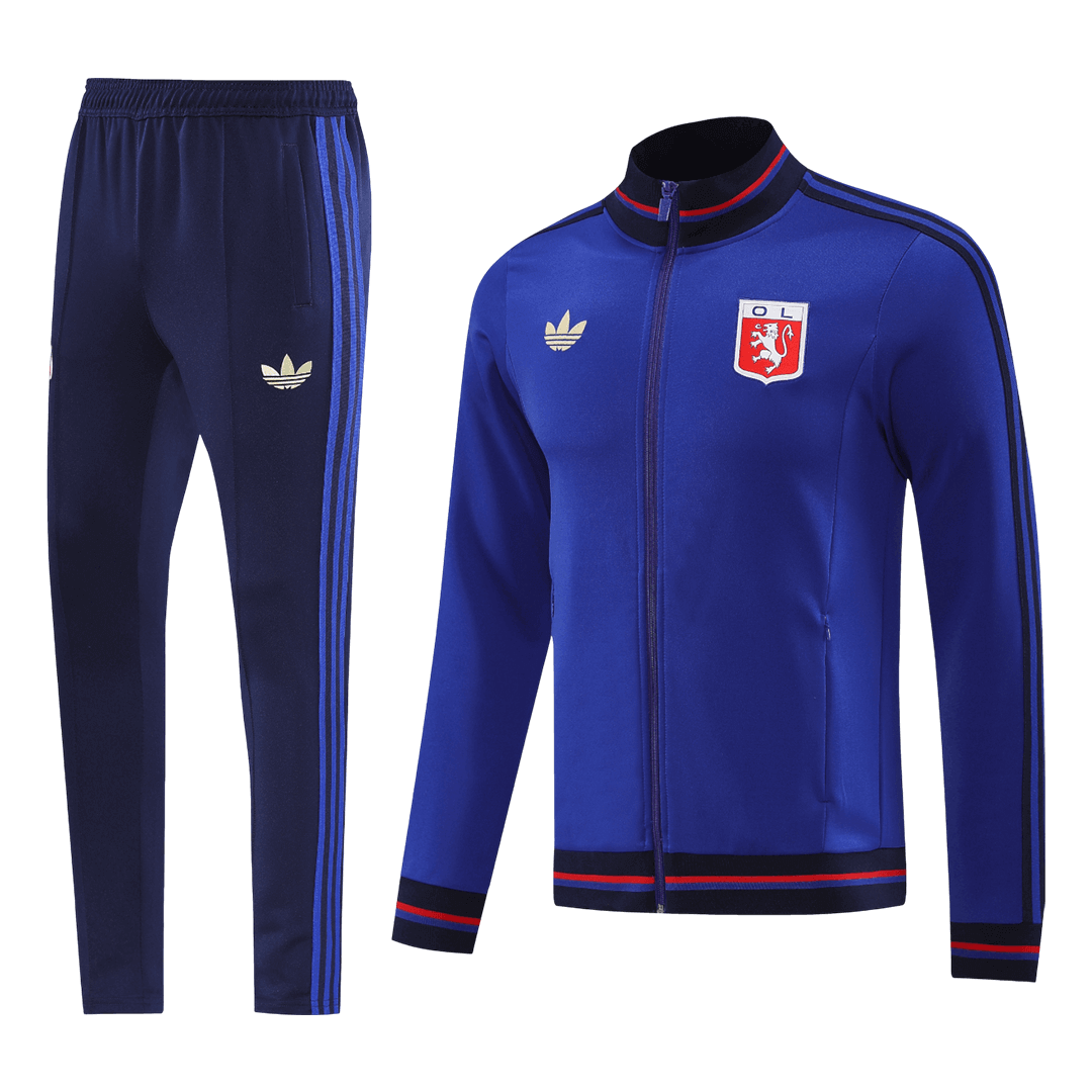 Olympique Lyonnais Mens Training Tracksuit Kit 2025/26 Blue