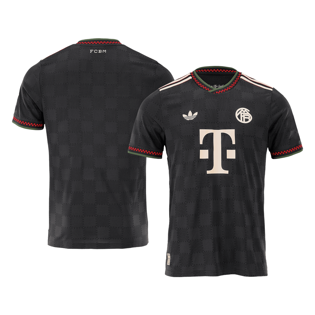 Bayern Munich Mens Third Away Soccer Jersey 2025/26 Black - Player Version