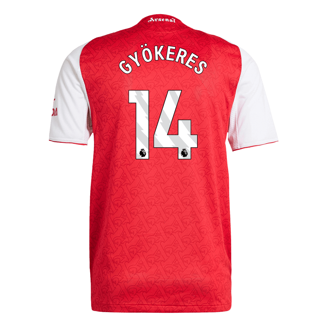 GYÖKERES #14 Arsenal Mens Home Soccer Jersey 2025/26 Red - Player Version