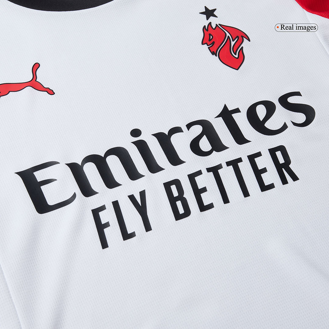 AC Milan Mens Away Soccer Full Set 2025/26 White