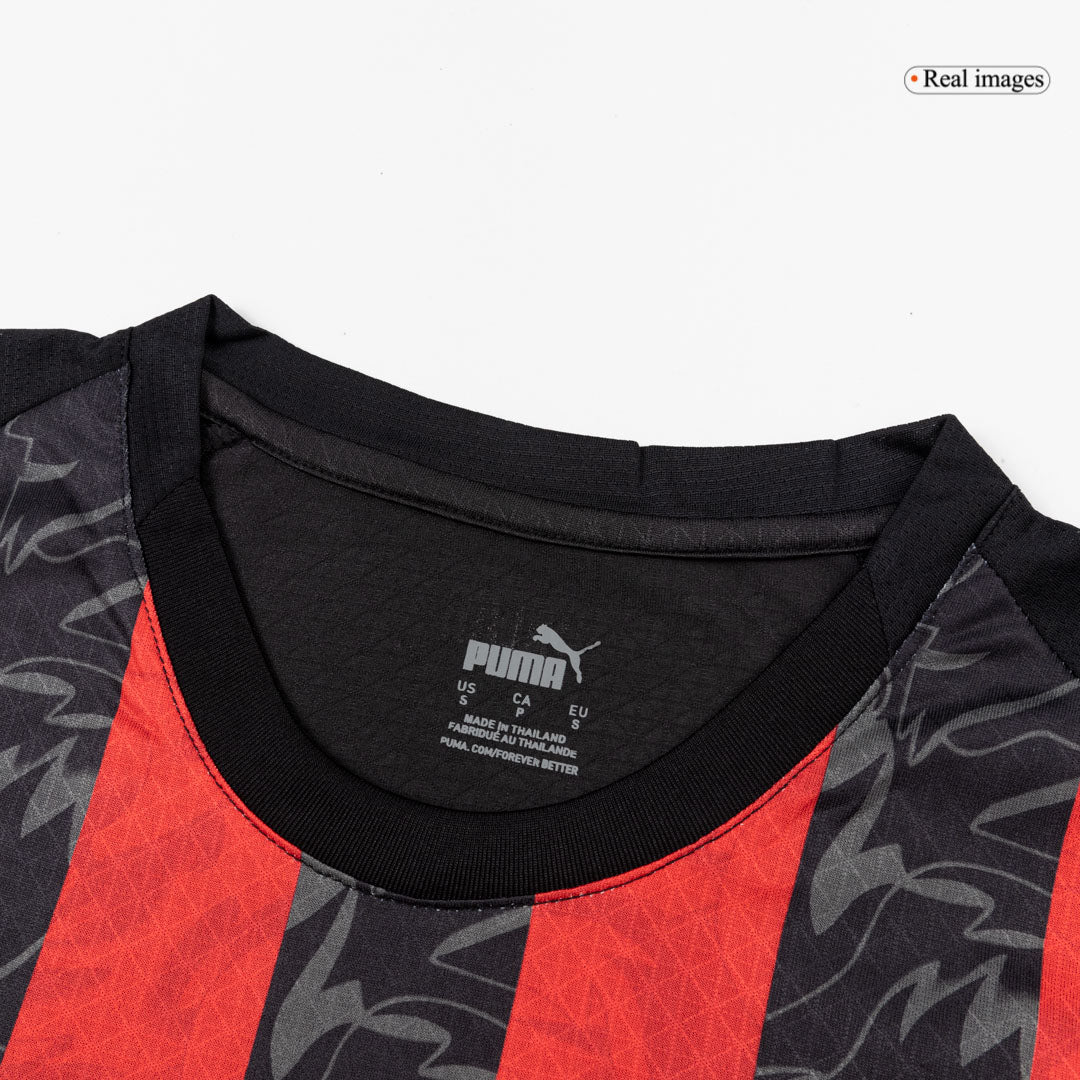 AC Milan Mens Home Soccer Jersey 2025/26 Red&Black - Player Version