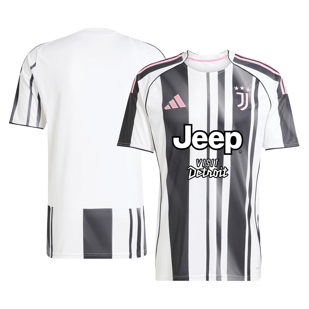 Juventus Mens Home Soccer Full Set 2025/26 Black&White