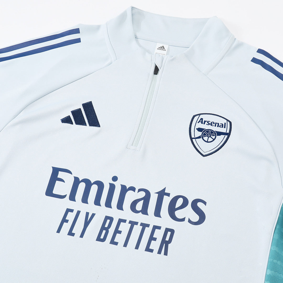 Arsenal Kids Training Tracksuit Kit 2025/26 White