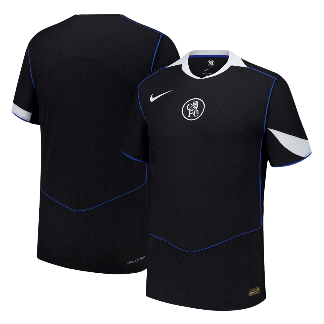 Chelsea Mens Third Away Soccer Jersey 2025/26 Black - Player Version