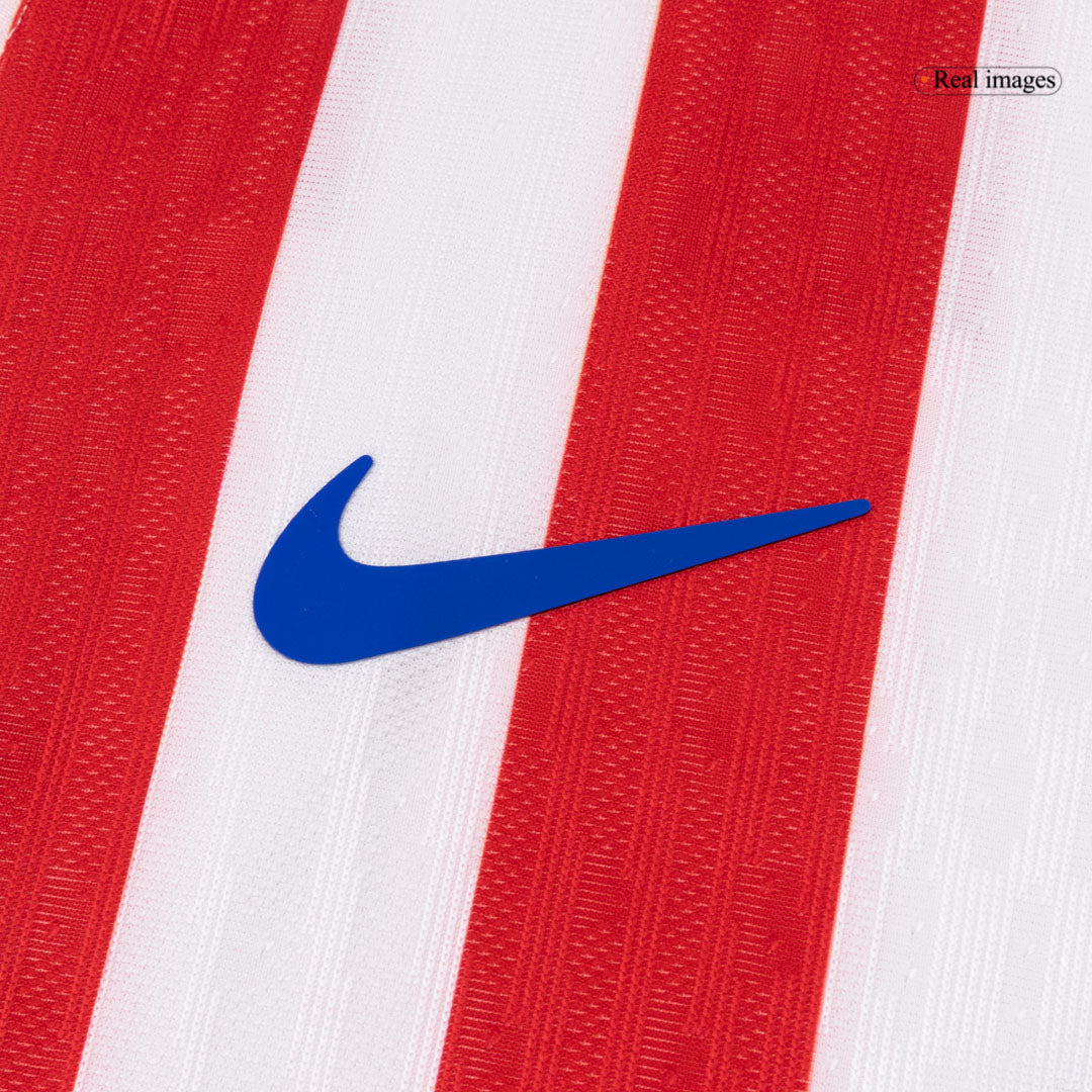 Atletico Madrid Mens Home Soccer Jersey 2025/26 Red&White - Player Version