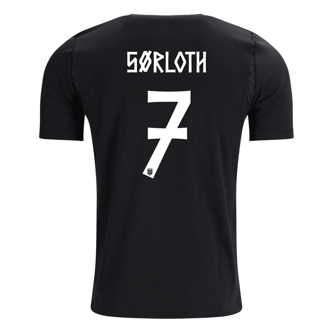 SØRLOTH #7 Norway Mens Away Soccer Jersey World Cup 2026 Black