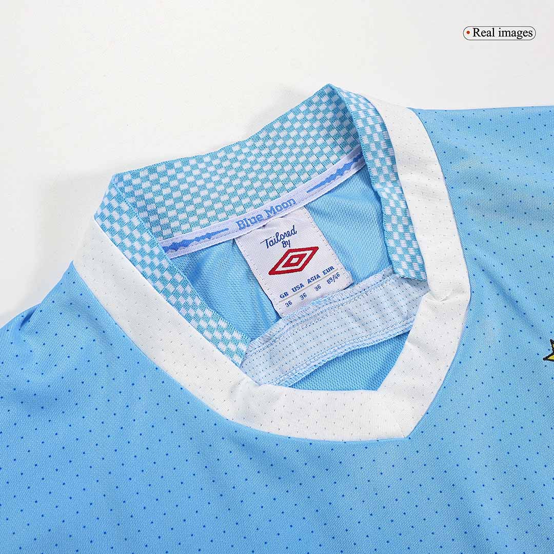 Retro Manchester City Mens Home Soccer Jersey 2011/12 Blue