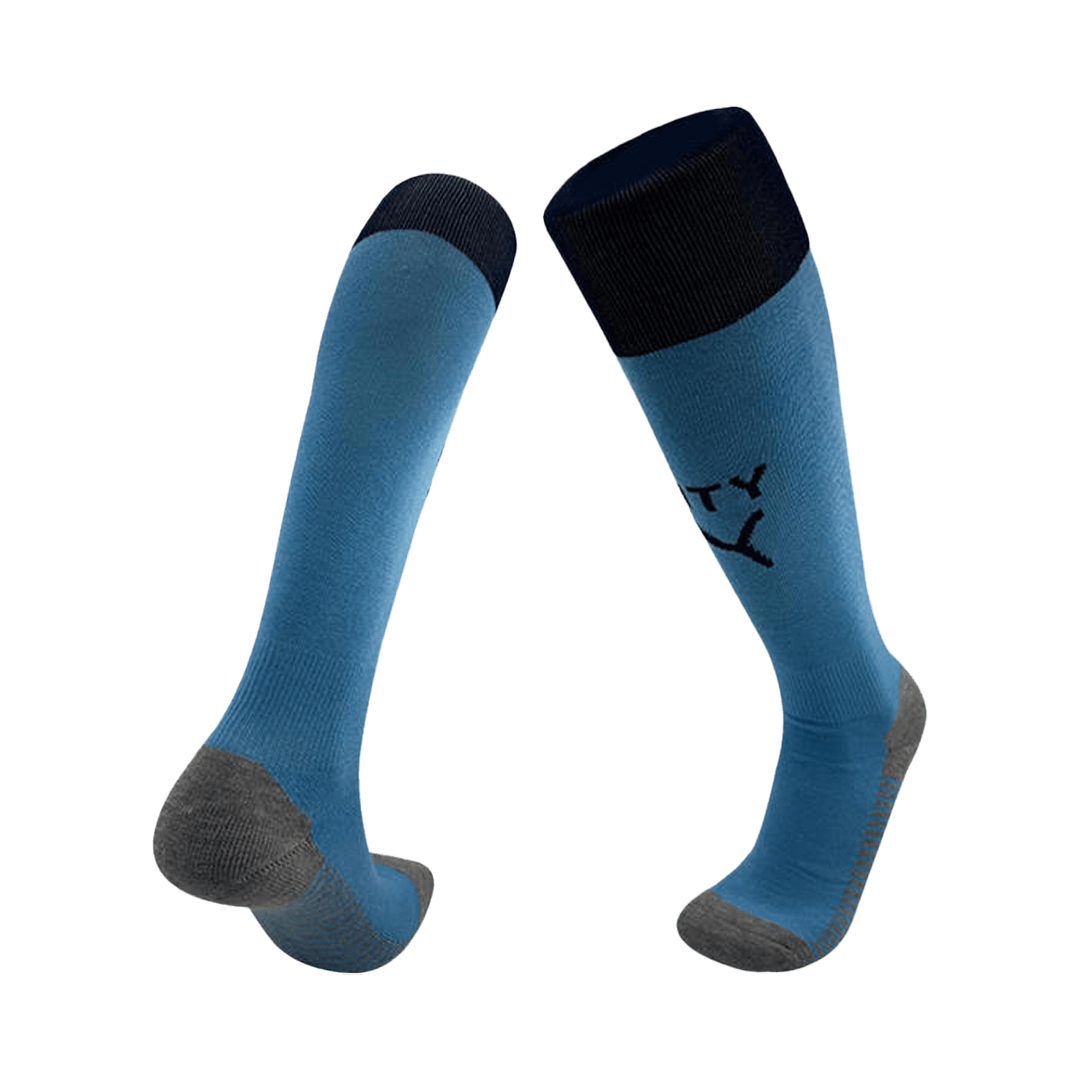 Manchester City Mens Home Soccer Socks 2025/26 Blue [PREMIUM]
