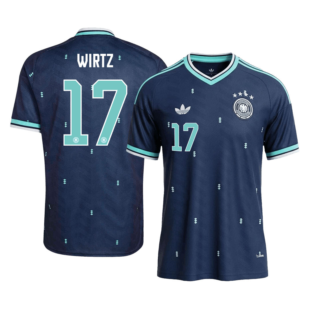 WIRTZ #17 Germany Mens Away Soccer Jersey World Cup 2026 Navy
