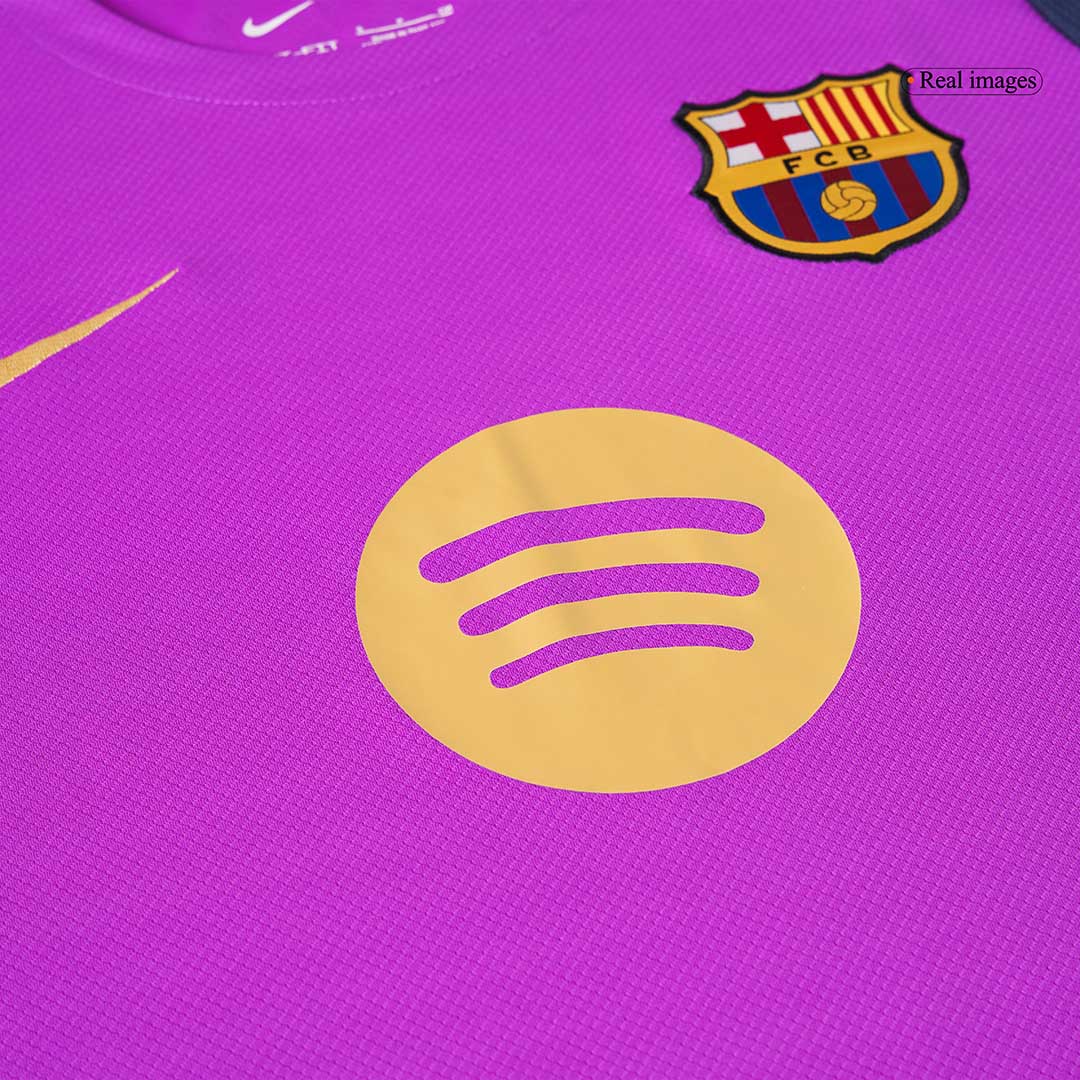Barcelona Mens Pre-Match Soccer Jersey 2025/26 Purple