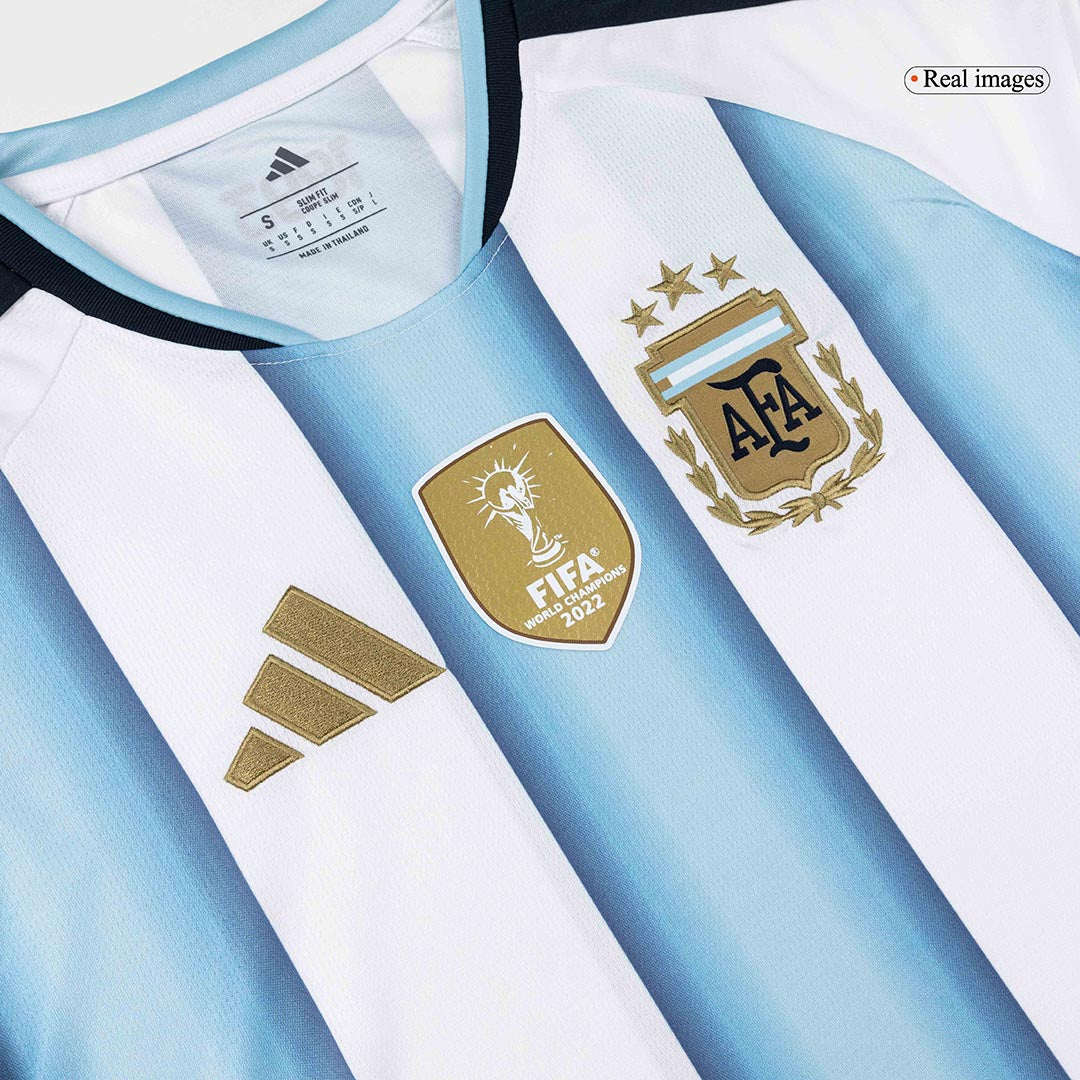 Argentina Mens Home Long Sleeve Soccer Jersey World Cup 2026 Blue&White