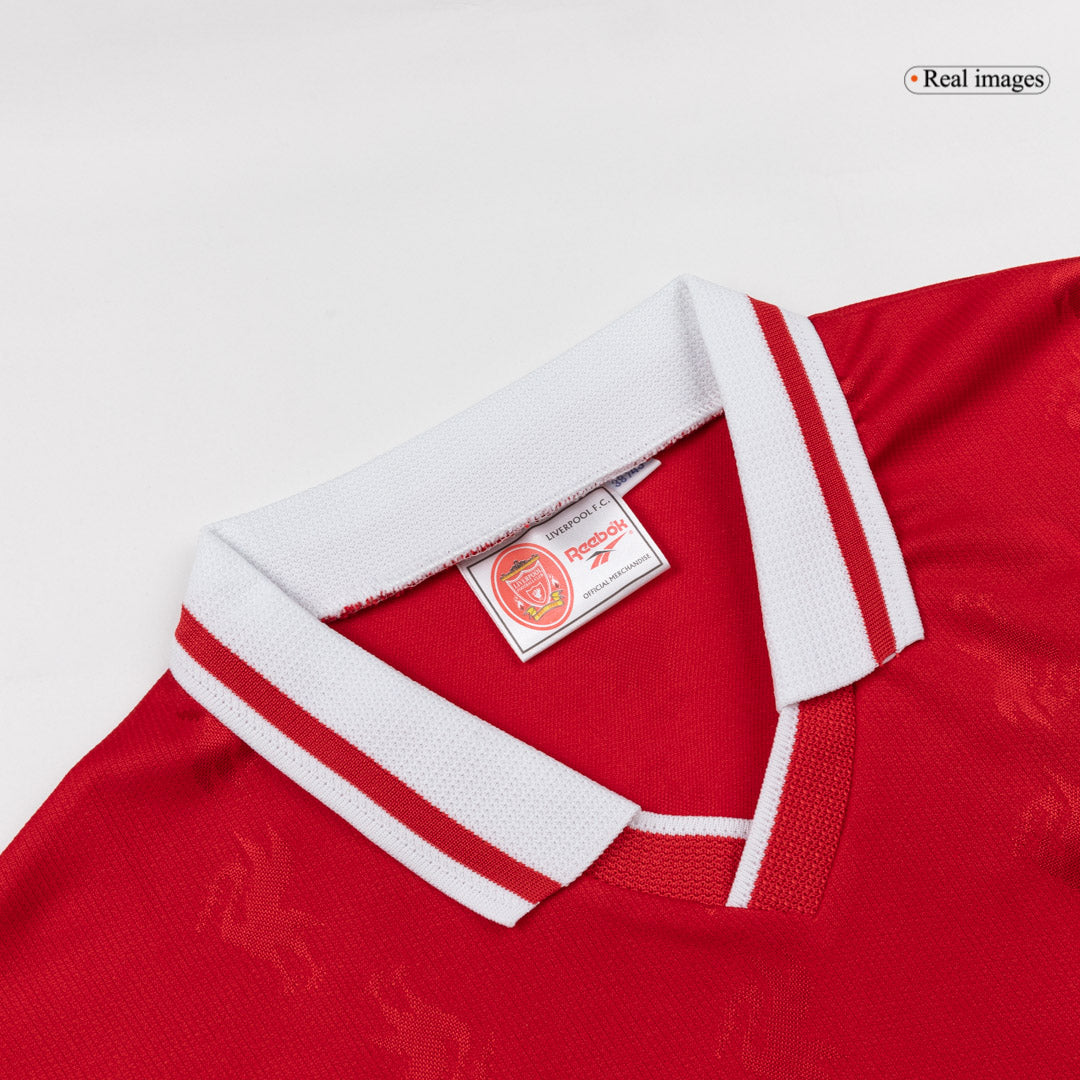 Retro Liverpool Mens Home Soccer Jersey 1996/97 Red