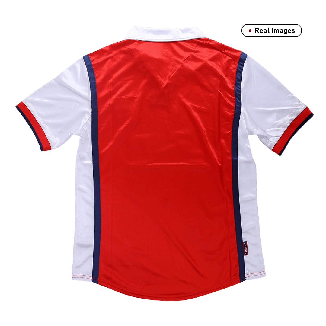 Retro Arsenal Mens Home Soccer Jersey 1998/99 Red&White