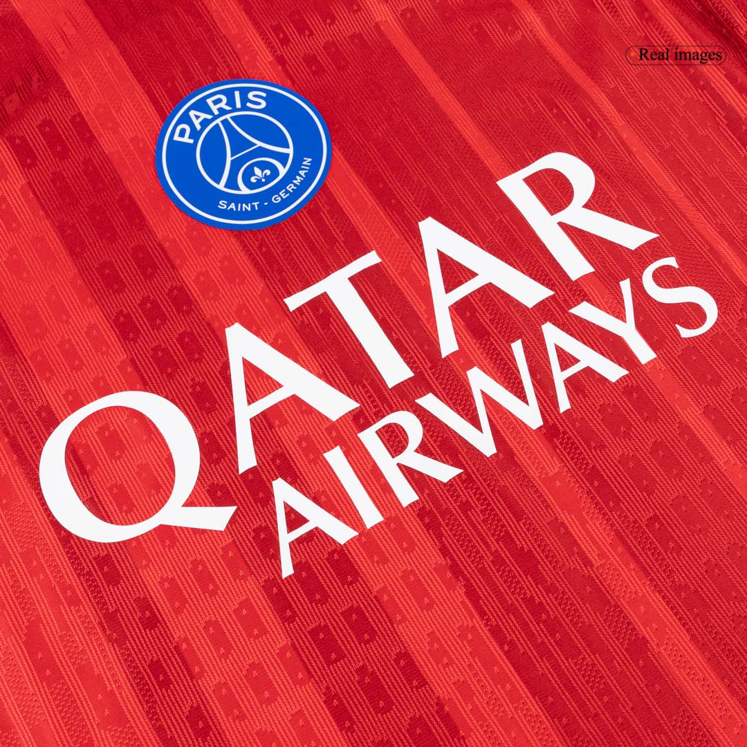 HAKIMI #2 PSG Mens Third Away Soccer Jersey 2025/26 Red - Player Version