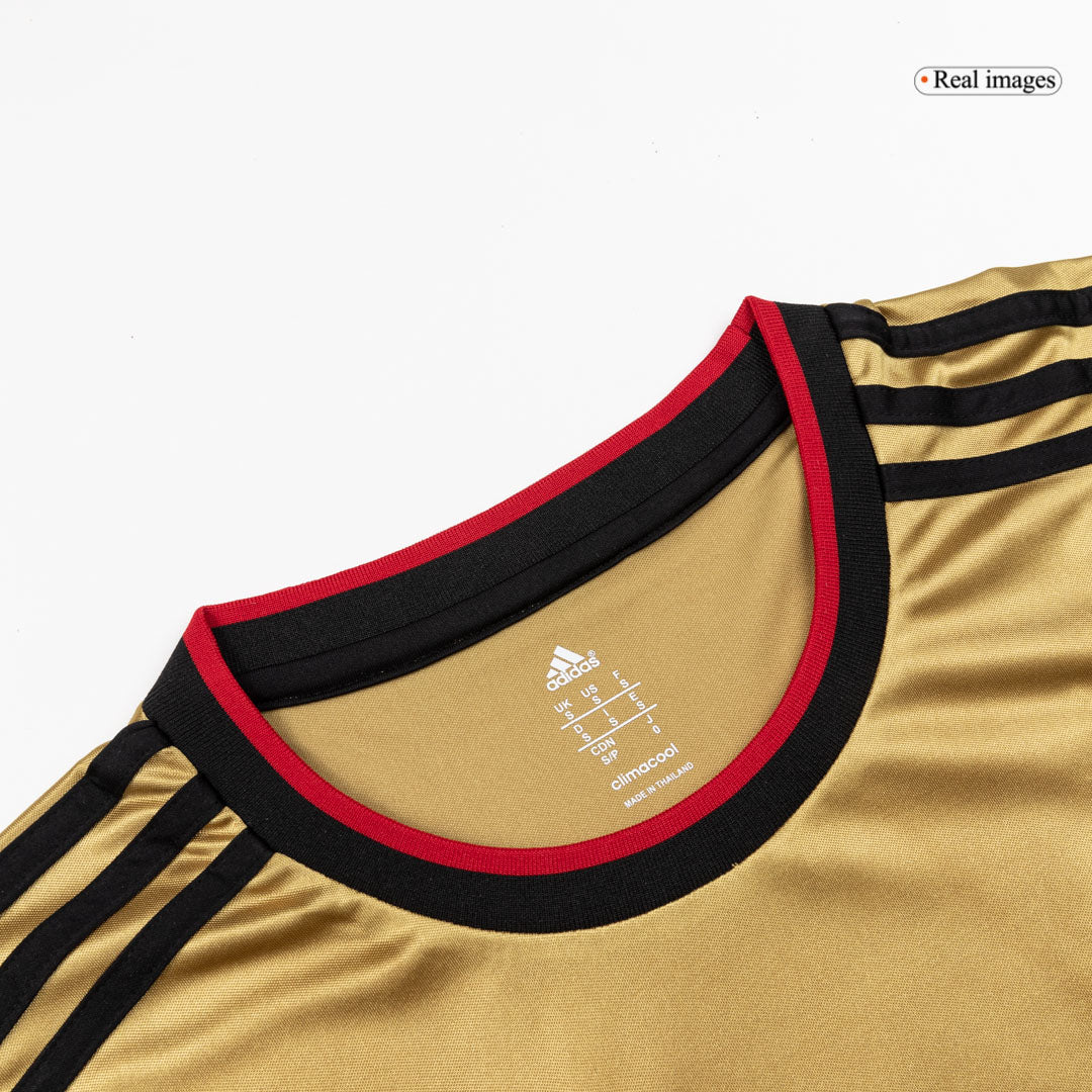 Retro AC Milan Mens Third Away Soccer Jersey 2013/14 Yellow