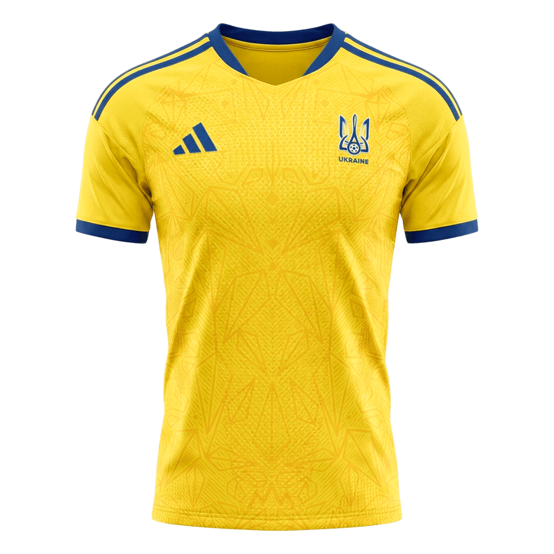 Ukraine Mens Home Soccer Jersey World Cup 2026 Yellow - Player Version