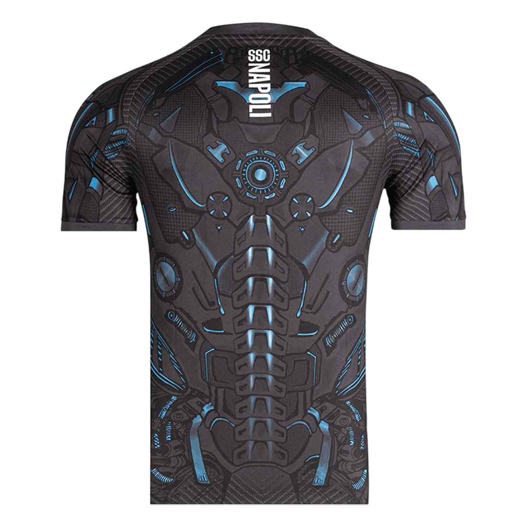 Napoli Mens Pre-Match Soccer Jersey 2025/26 Black