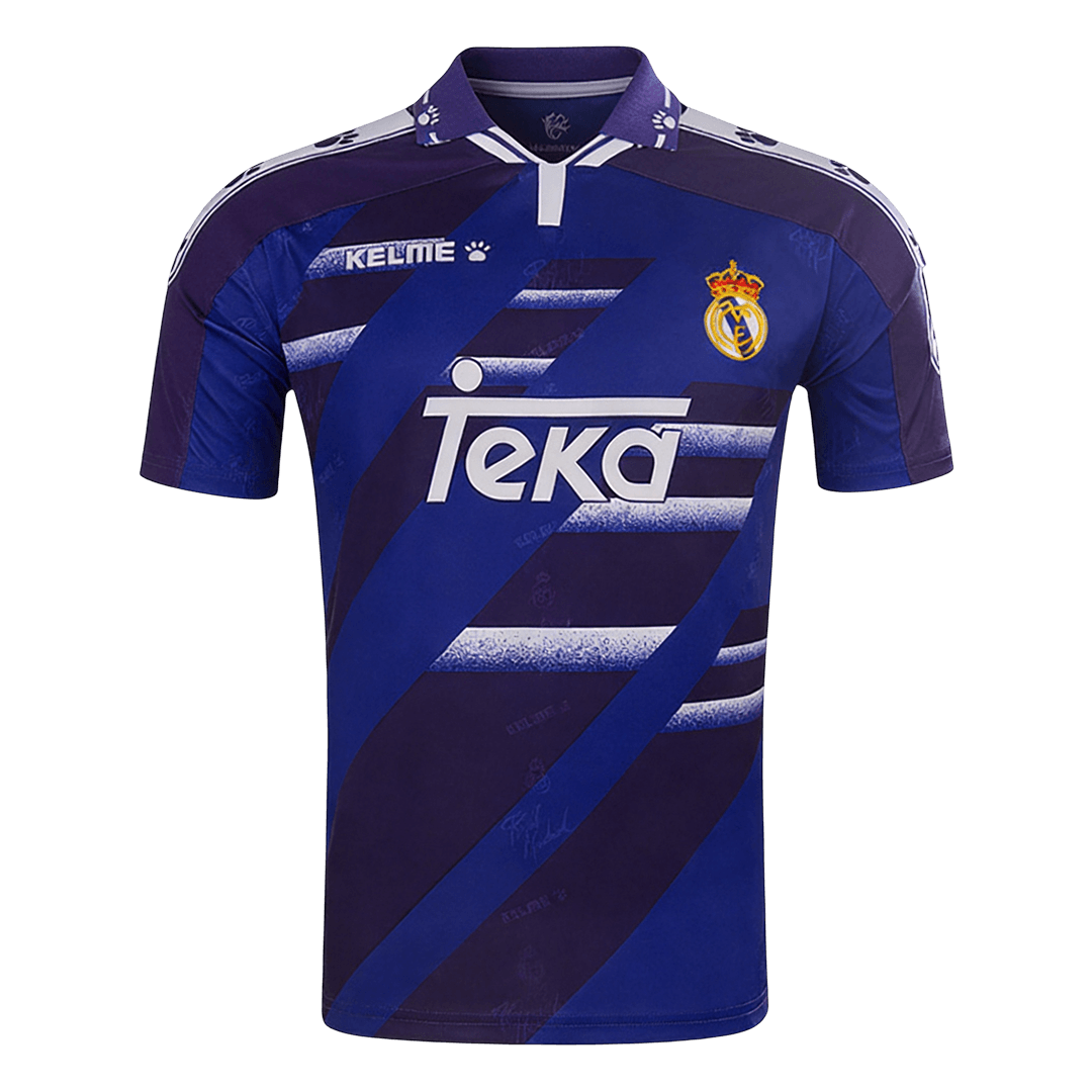 Retro Real Madrid Mens Away Soccer Jersey 1994/96 Purple