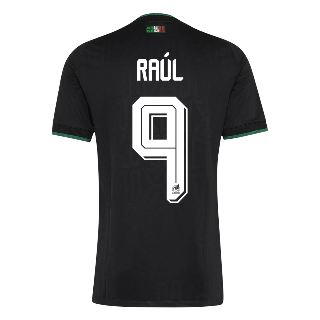 RAÚL #9 Mexico Mens Third Away Soccer Jersey World Cup 2026 Black - Player Version