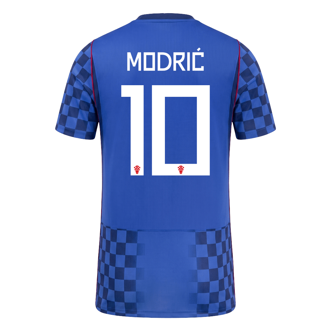 MODRIĆ #10 Croatia Mens Away Soccer Jersey World Cup 2026 Blue