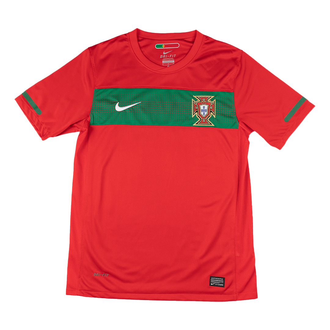 Retro Portugal Mens Home Soccer Jersey 2010 Red