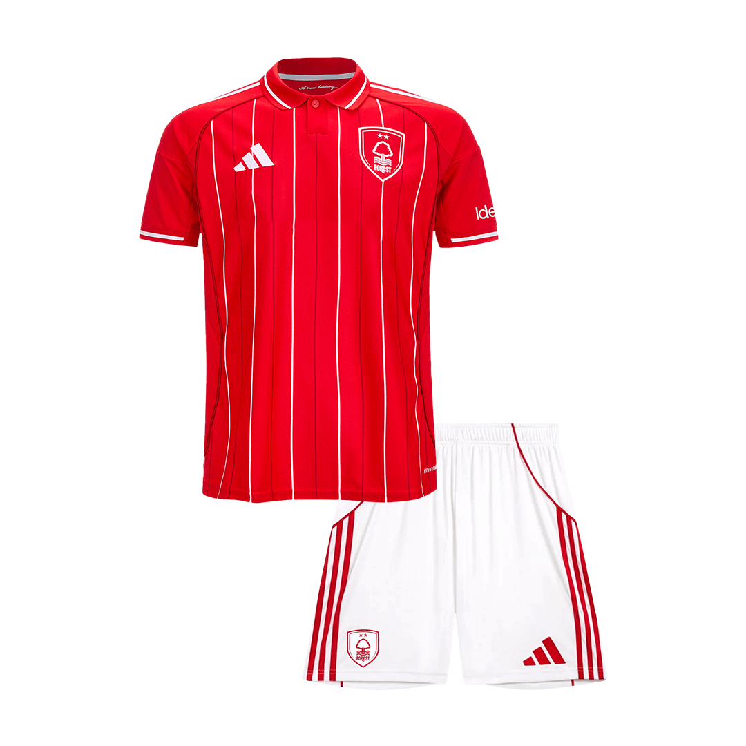 Nottingham Forest Kids Home Soccer Kit 2025/26 Red