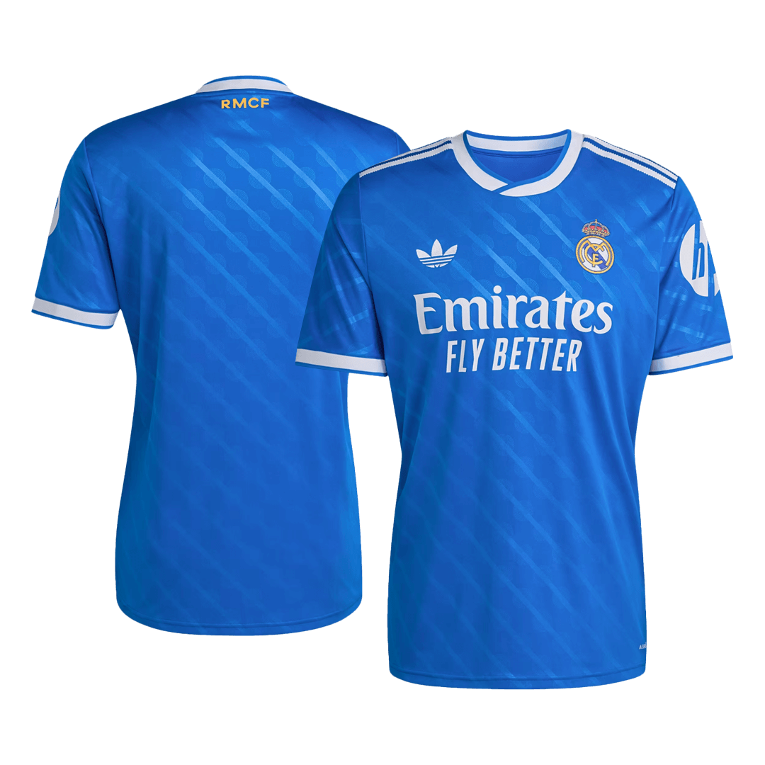 Real Madrid Mens Third Away Soccer Jersey 2025/26 Blue
