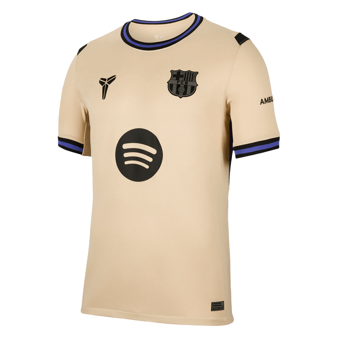 Barcelona Mens Away Soccer Jersey 2025/26 Yellow