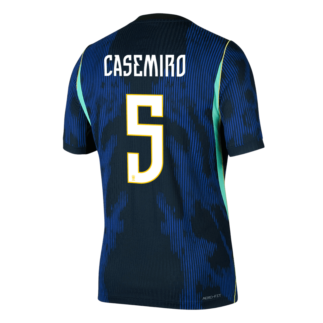CASEMIRO #5 Brazil Mens Away Soccer Jersey World Cup 2026 Navy - Player Version
