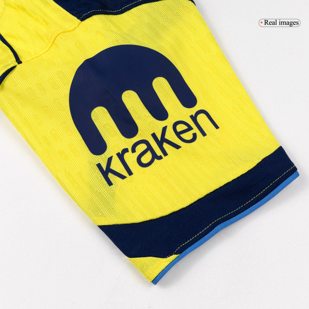 Tottenham Hotspur Mens Third Away Soccer Jersey 2025/26 Yellow - Player Version