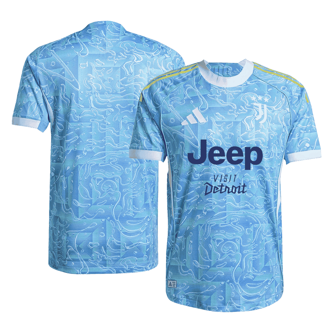 Juventus Mens Away Soccer Jersey 2025/26 Blue - Player Version