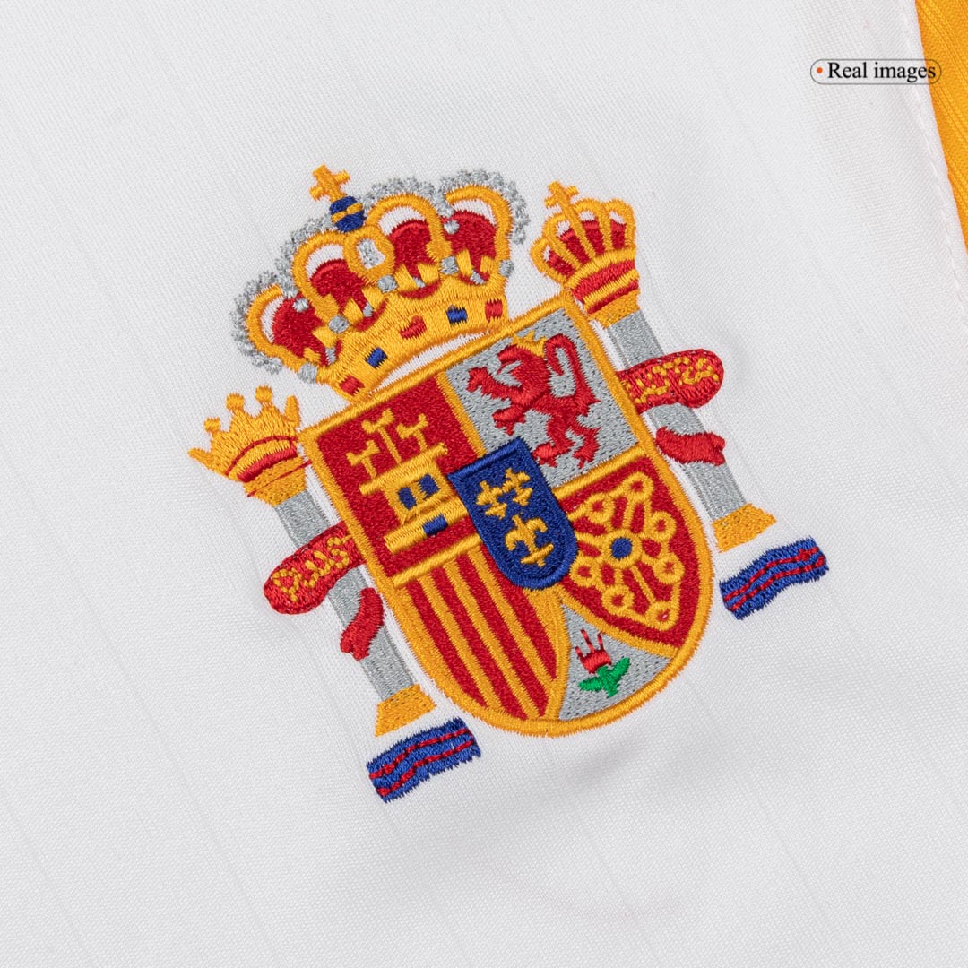 Retro Spain Mens Away Soccer Jersey 2006 White