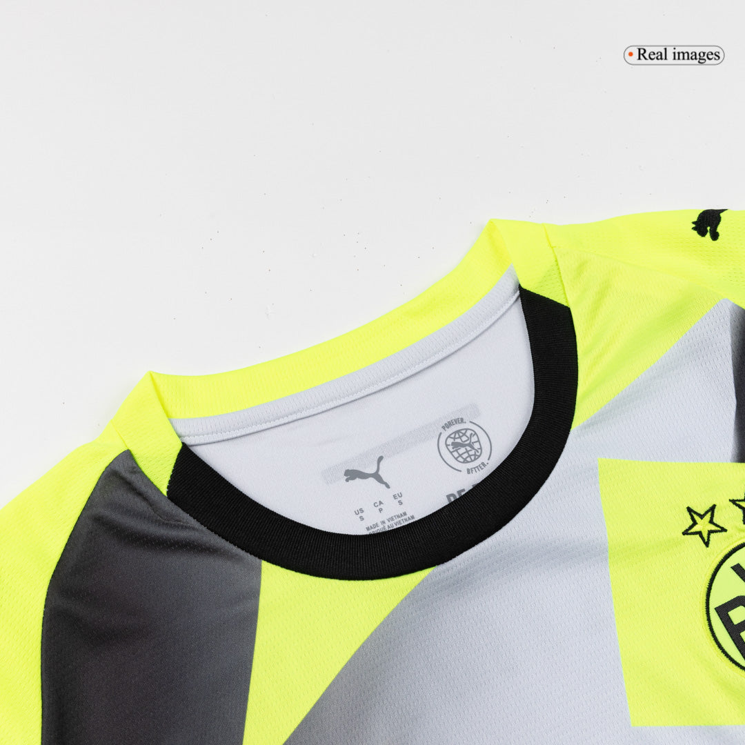 Borussia Dortmund Mens Away Soccer Jersey 2025/26 Gray