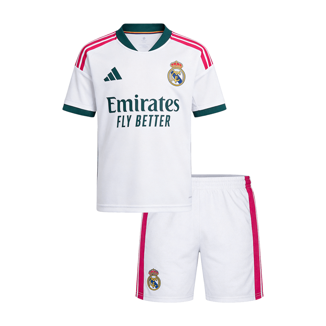 Real Madrid Kids Home Soccer Kit 2026/27 White