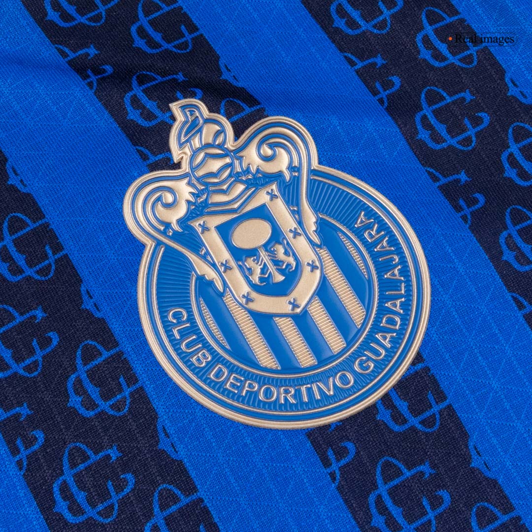 Chivas Mens Third Away Soccer Jersey 2025/26 Blue - Player Version