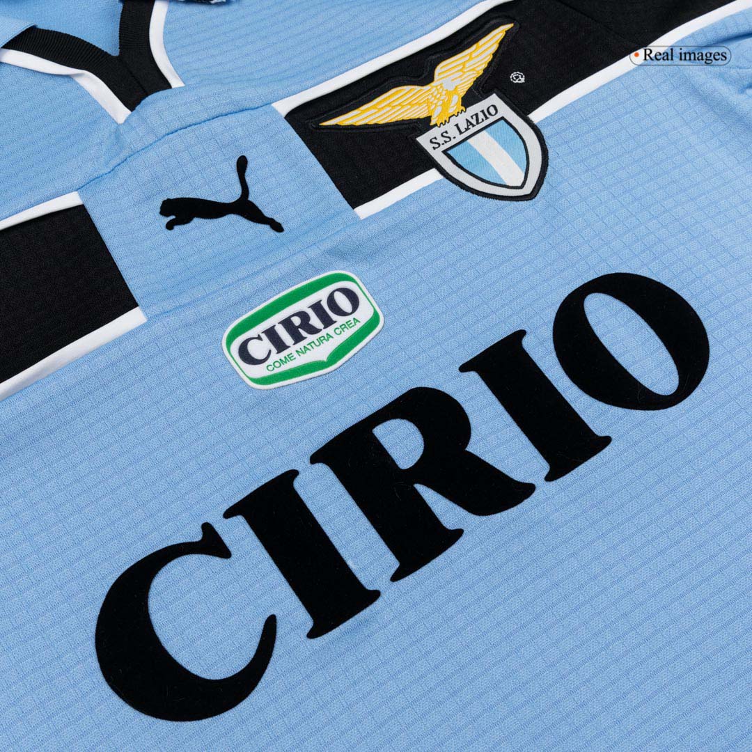Retro Lazio Mens Home Soccer Jersey 1998/99 Blue