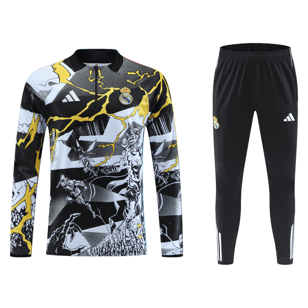 Real Madrid Kids Training Tracksuit Kit 2025/26 Black