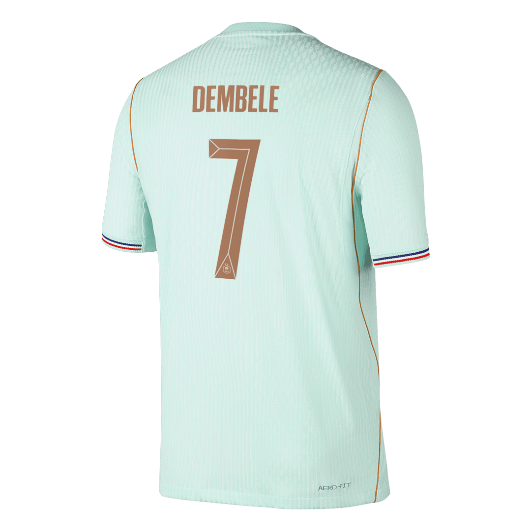 DEMBELE #7 France Mens Away Soccer Jersey World Cup 2026 Green - Player Version