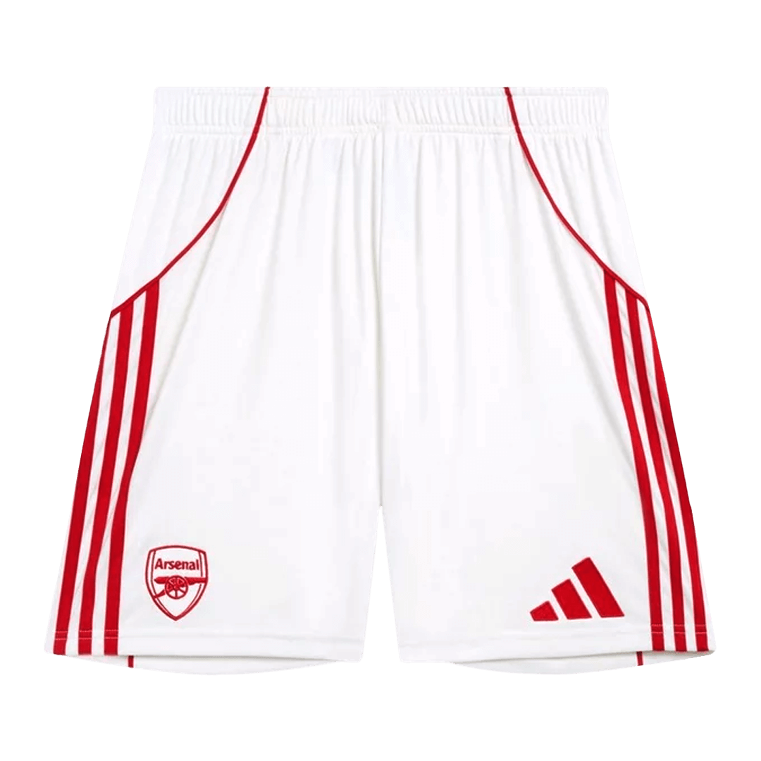 Arsenal Mens Home Soccer Shorts 2025/26 White
